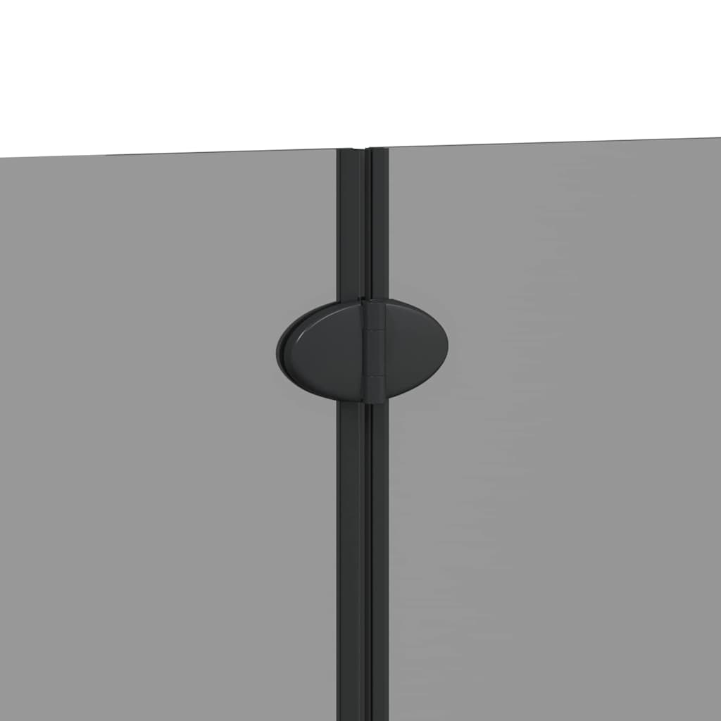 Suihkuseinä Musta 130 X 138 Cm Esg-Lasi Ja Alumiini