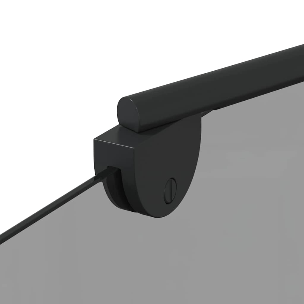 Suihkuseinä Musta 120 X 68 X 130 Cm Esg-Lasi Ja Alumiini