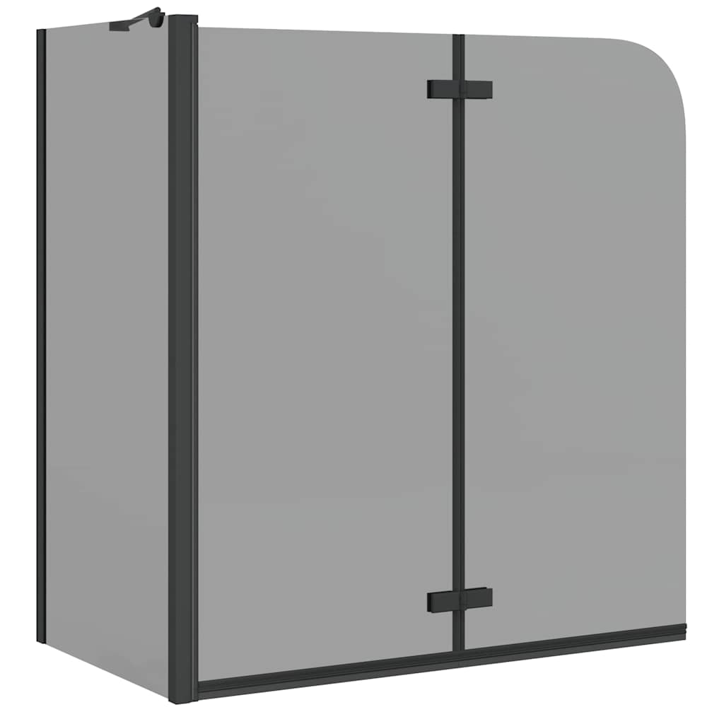 Suihkuseinä Musta 120 X 68 X 130 Cm Esg-Lasi Ja Alumiini