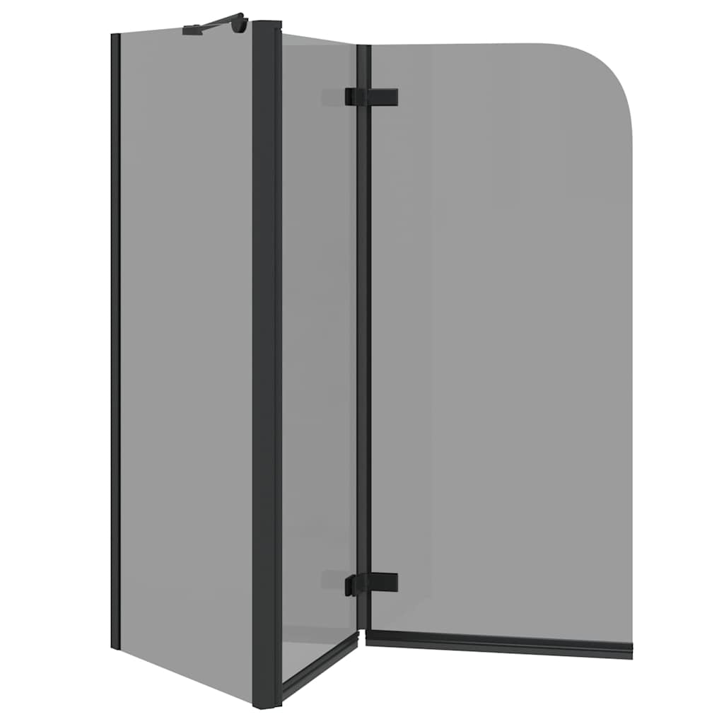 Suihkuseinä Musta 120 X 68 X 130 Cm Esg-Lasi Ja Alumiini