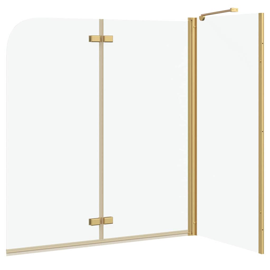 Suihkuseinä Kulta 120 X 68 X 130 Cm Esg-Lasi Ja Alumiini