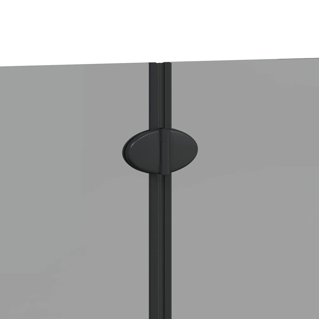 Suihkuseinä Musta 120 X 140 Cm Esg-Lasi Ja Alumiini