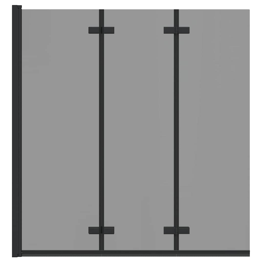 Suihkuseinä Musta 130 X 138 Cm Esg-Lasi Ja Alumiini