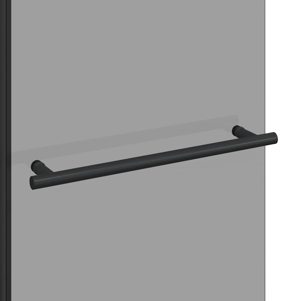 Bi-Folding Suihkusulku Tumma Läpinäkyvä 120 X 67 X 129 Cm
