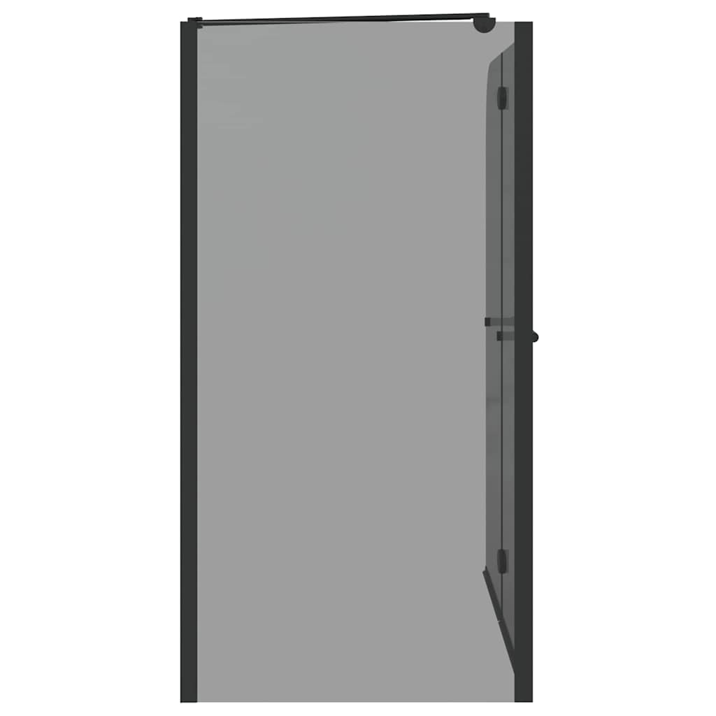 Bi-Folding Suihkusulku Tumma Läpinäkyvä 120 X 67 X 129 Cm