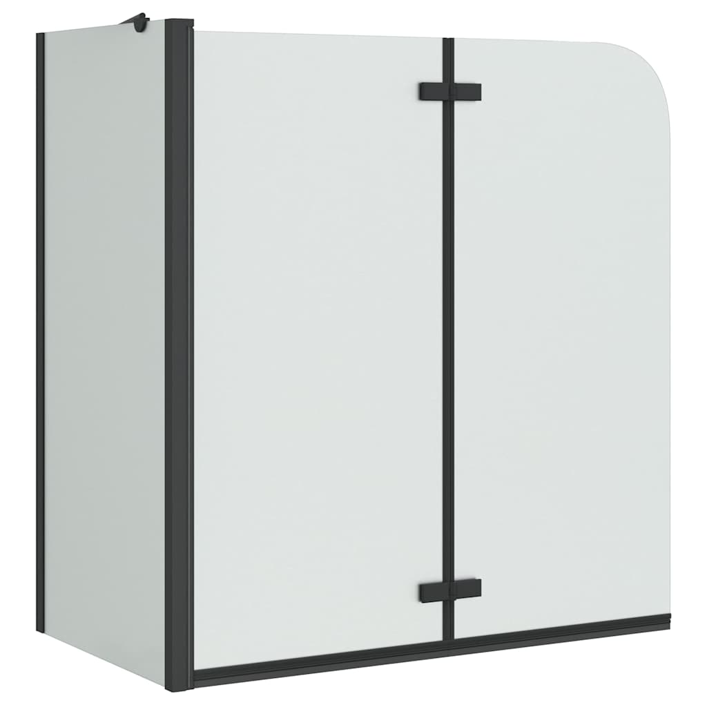 Suihkuseinä Musta 120 X 68 X 130 Cm Esg-Lasi Ja Alumiini
