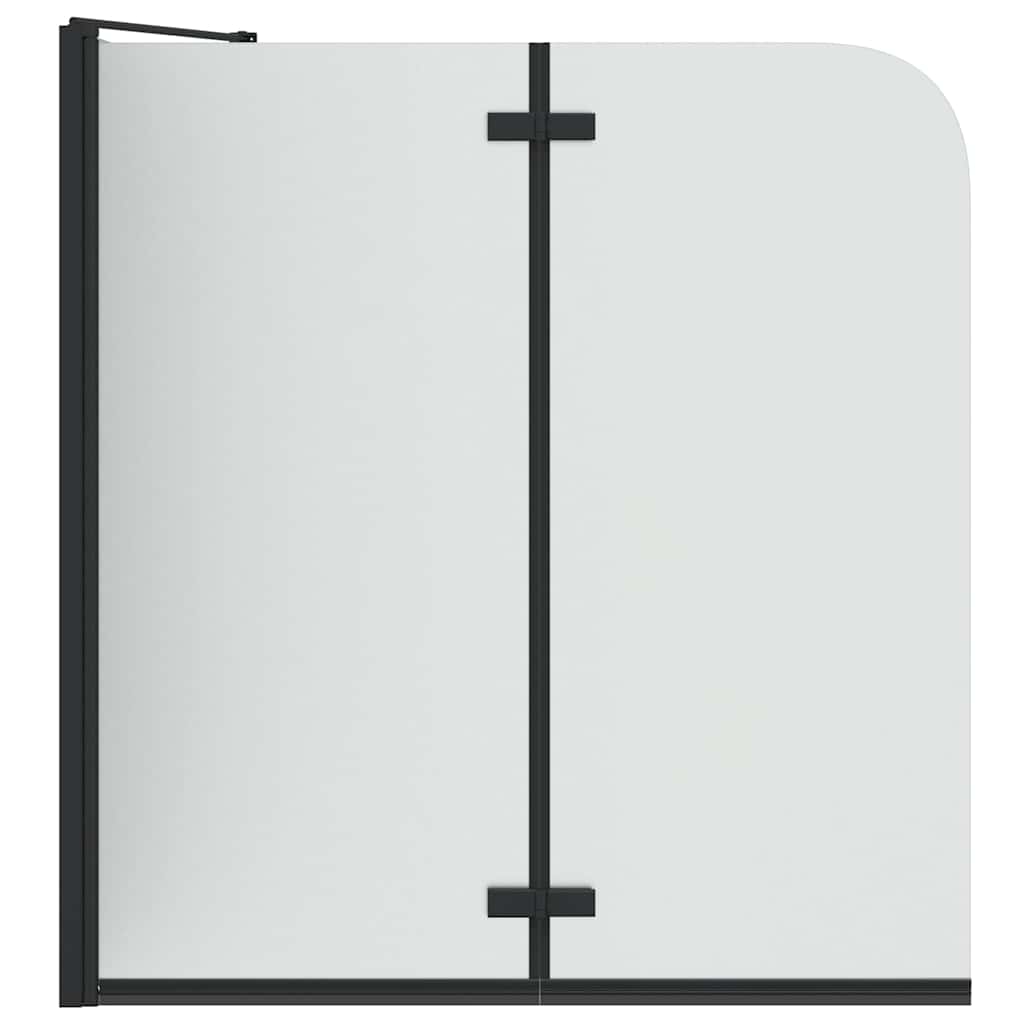 Suihkuseinä Musta 120 X 68 X 130 Cm Esg-Lasi Ja Alumiini
