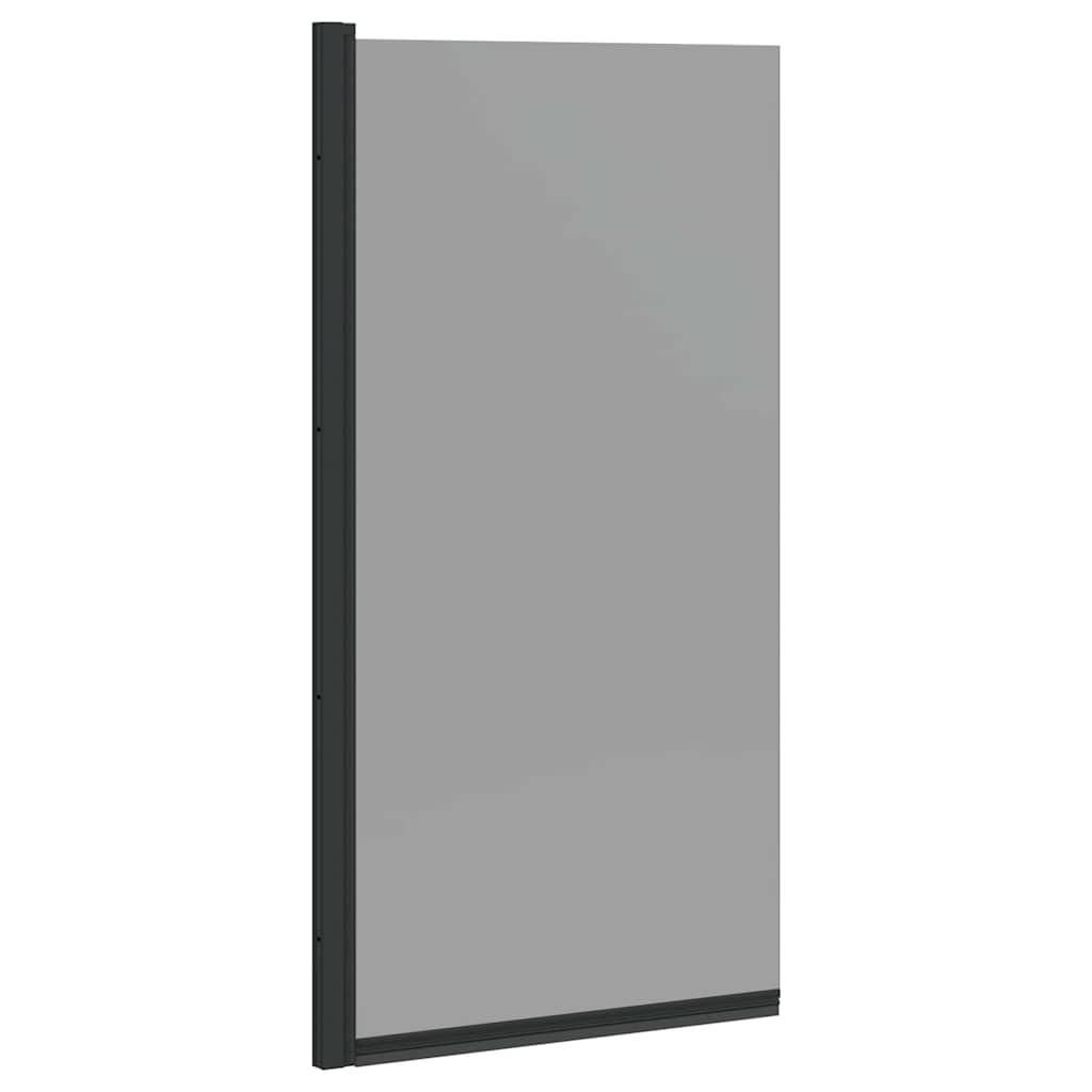 Kylpy Suihkuverho Musta 68 X 130 Cm Karkaistu Lasi