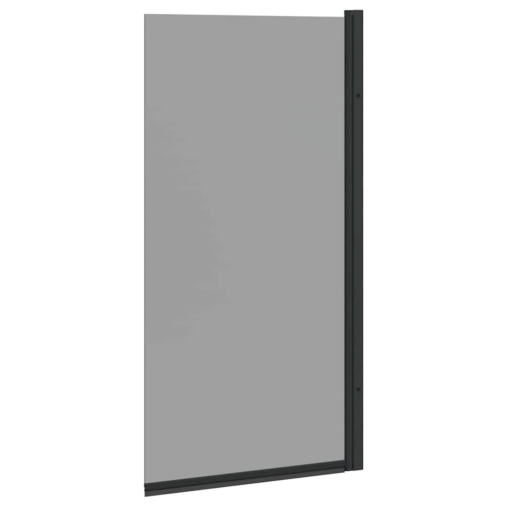 Kylpy Suihkuverho Musta 68 X 130 Cm Karkaistu Lasi