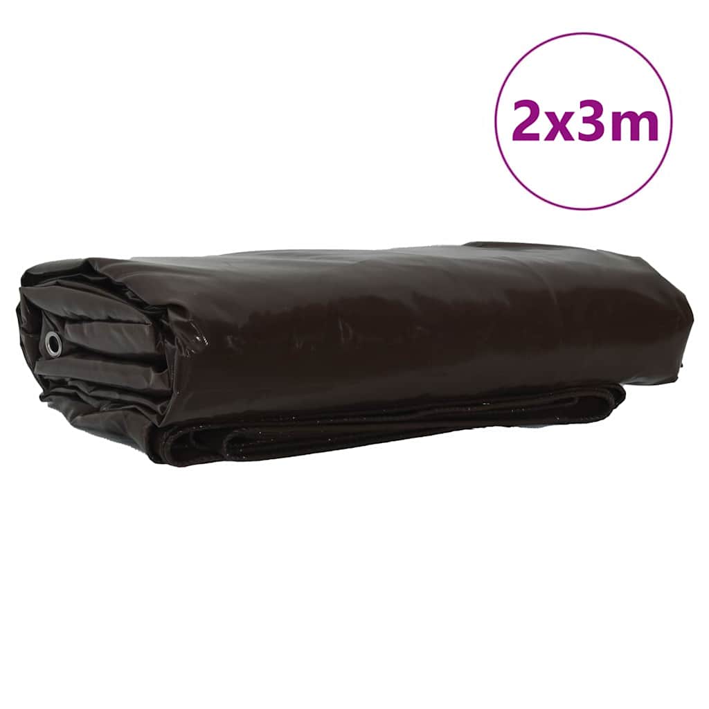 Pressu 650G / M² Ruskea 2 X 3 M Kangas Pvc-Pinnoitteella