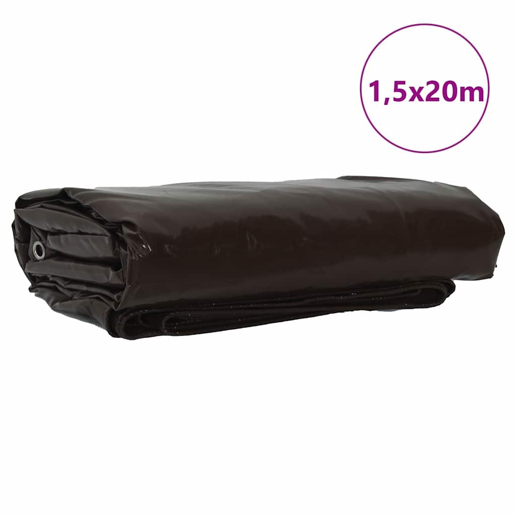 Pressu 650G / M² Ruskea 1,5 X 20 M Kangas Pvc-Pinnoitteella