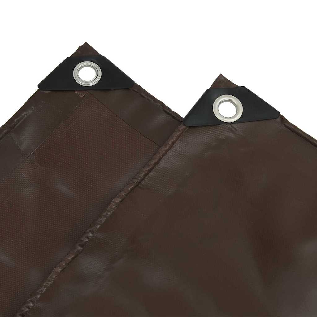 Pressu 650G / M² Ruskea 6 X 8 M Kangas Pvc-Pinnoitteella