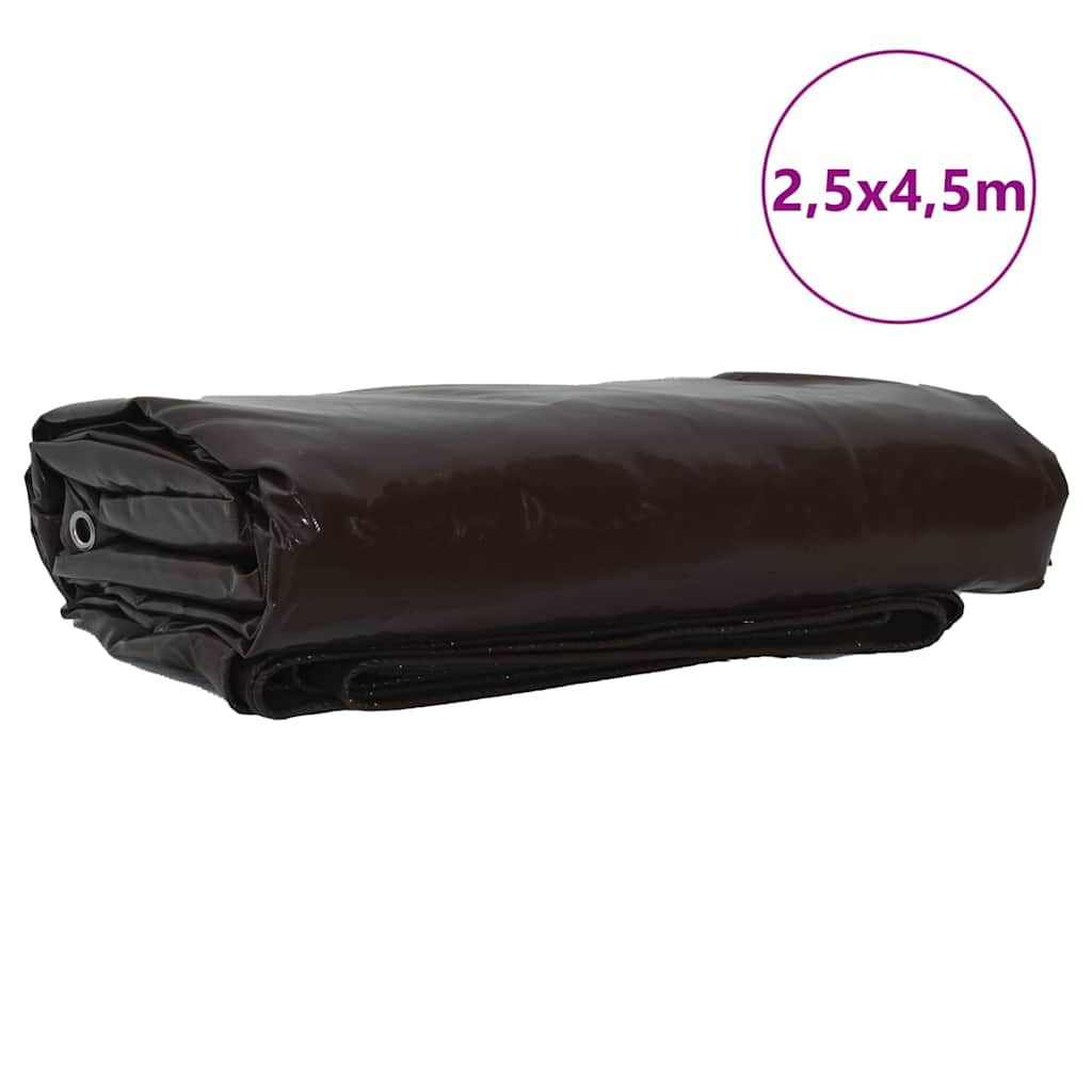Pressu 650G / M² Ruskea 2,5 X 4,5 M Kangas Pvc-Pinnoitteella