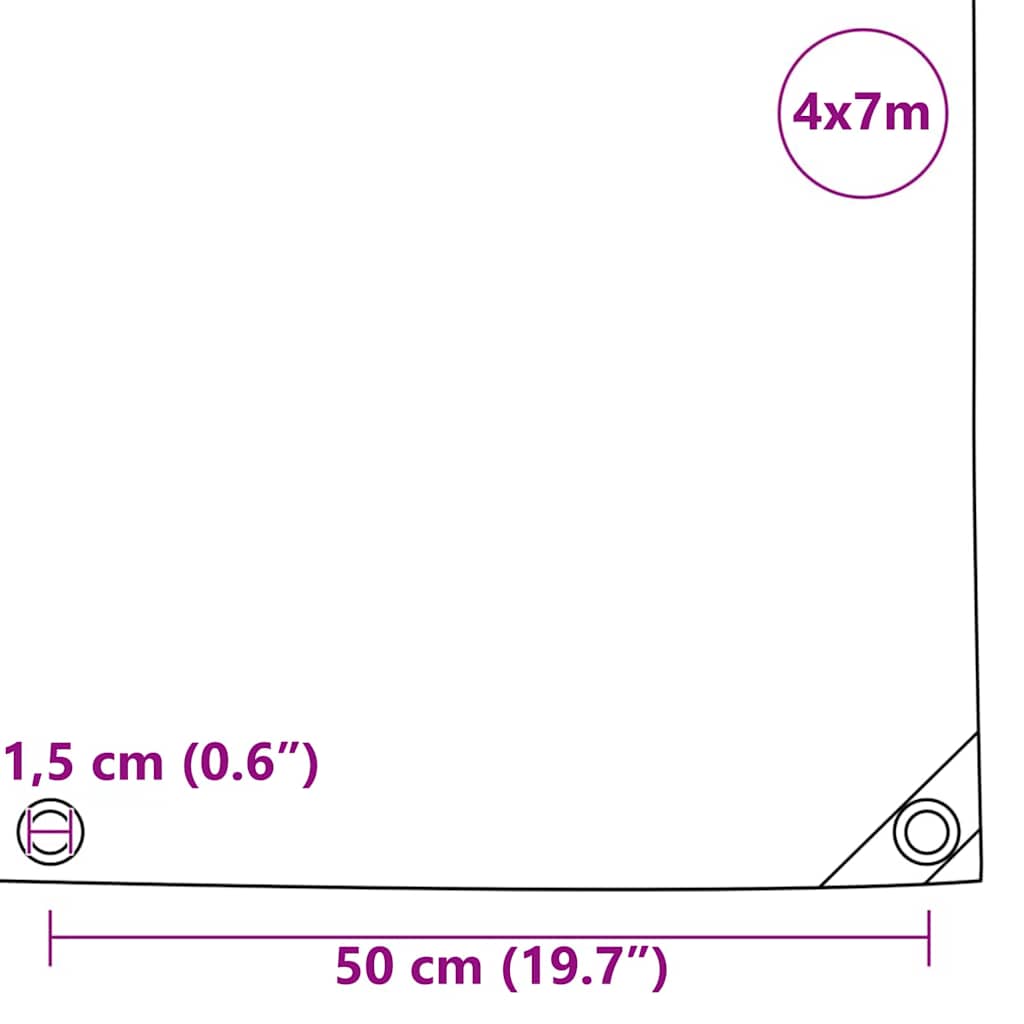 Pressu 650G / M² Beige 4 X 7 M Kangas Pvc-Pinnoitteella