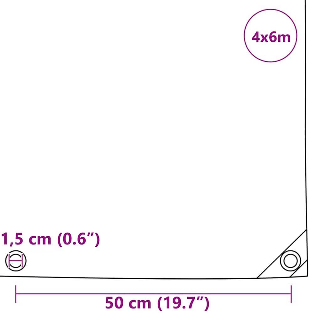 Pressu 650G / M² Oliivivihreä 4 X 6 M Kangas Pvc-Pinnoitteella