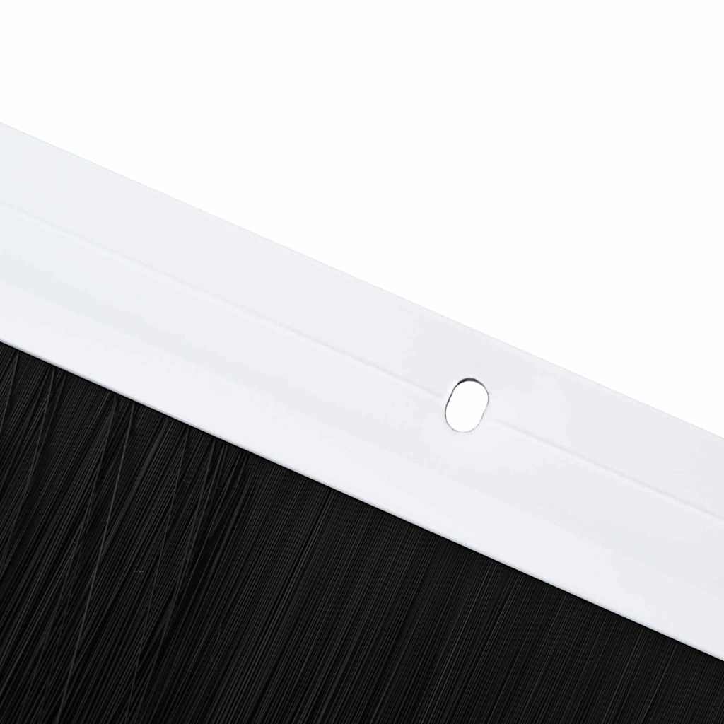 Kierteellinen Oven Harjasulku 12 Pcs Valkoinen 100 Cm