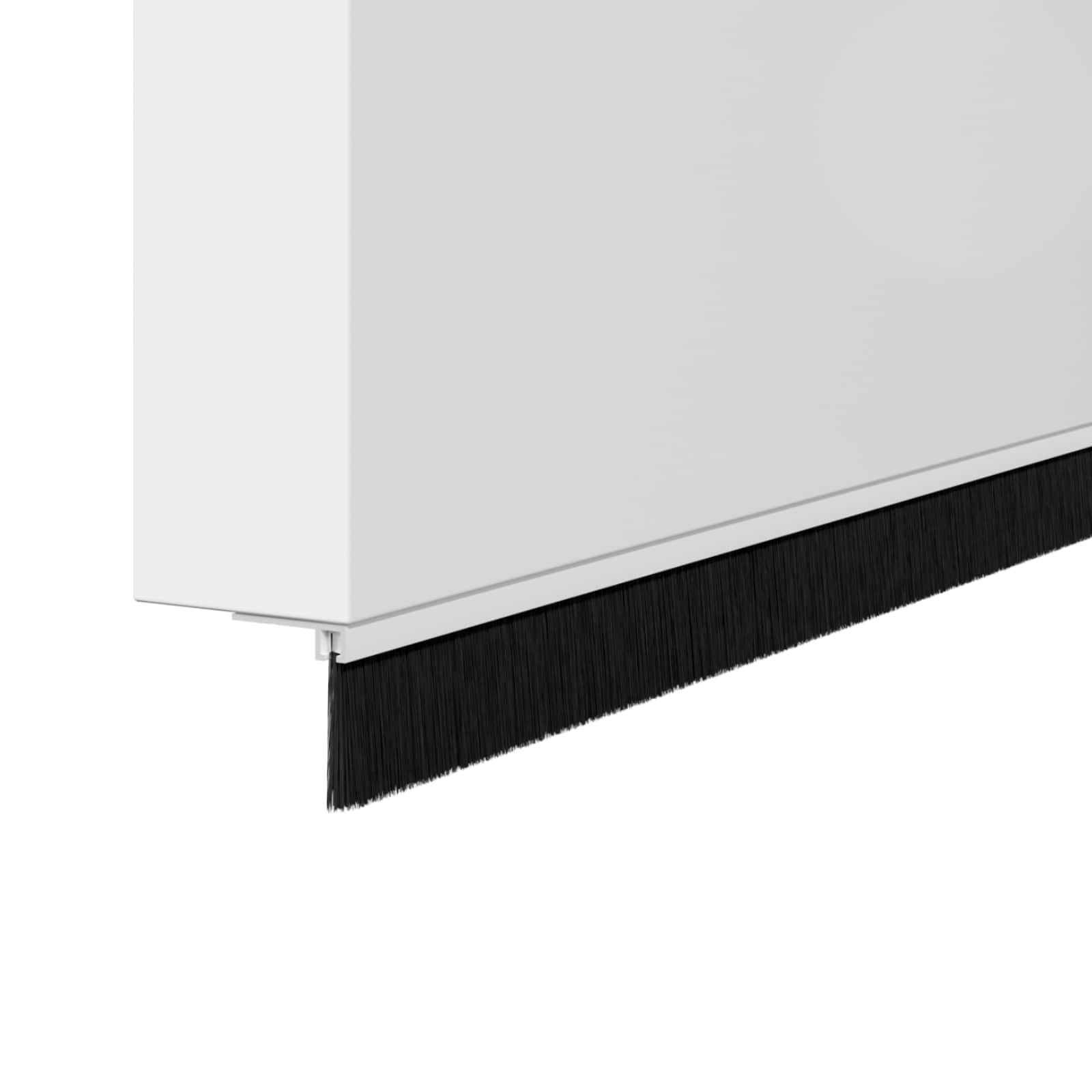 Kierteellinen Oven Harjasulku 2 Pcs Valkoinen 100 Cm