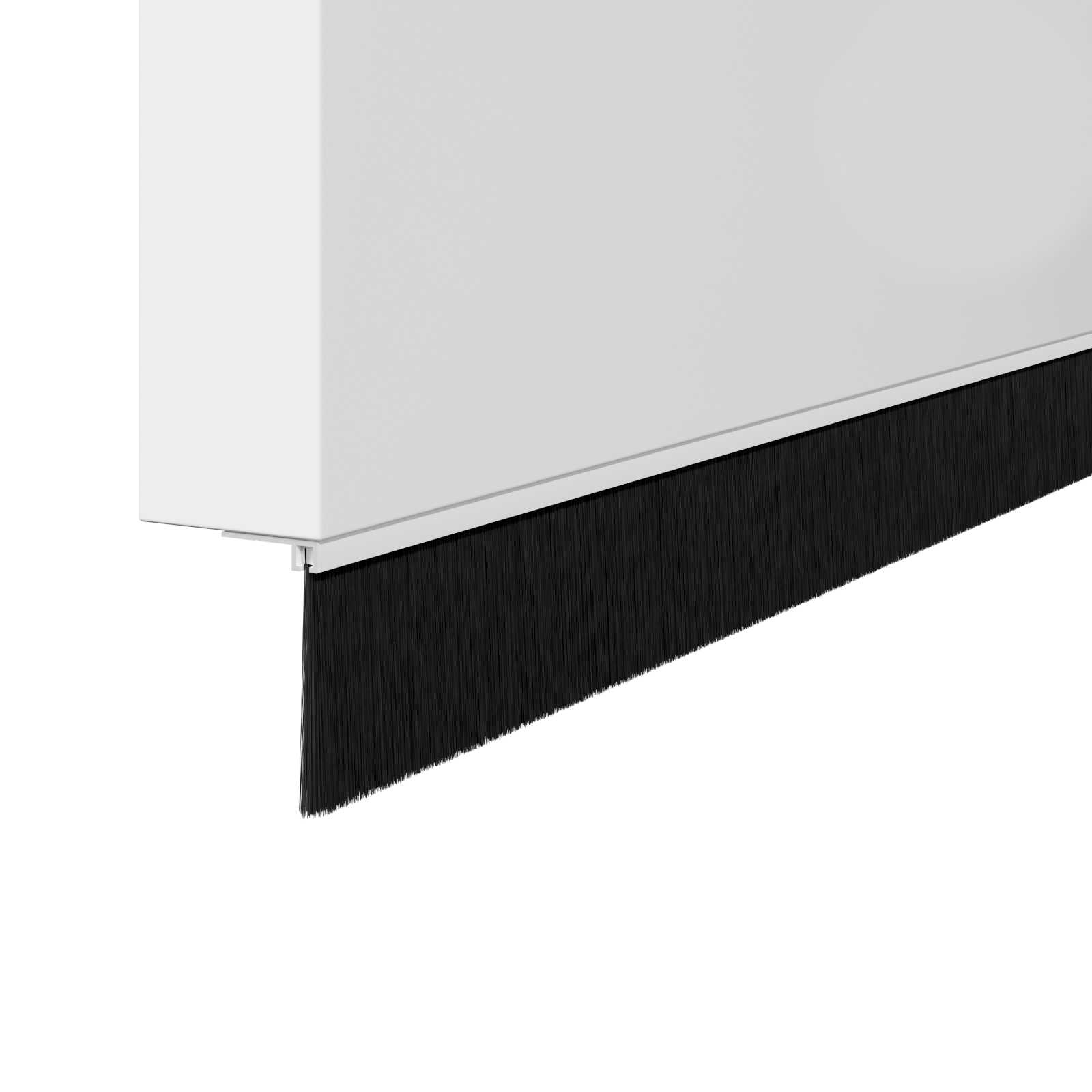 Kierteellinen Oven Harjasulku 2 Pcs Valkoinen 100 Cm
