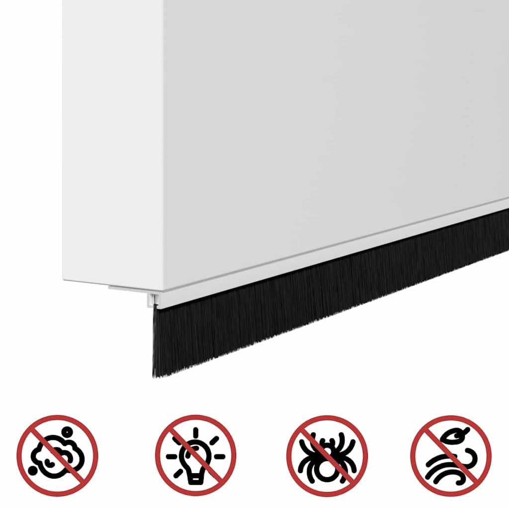 Kierteellinen Oven Harjasulku 6 Pcs Valkoinen 100 Cm