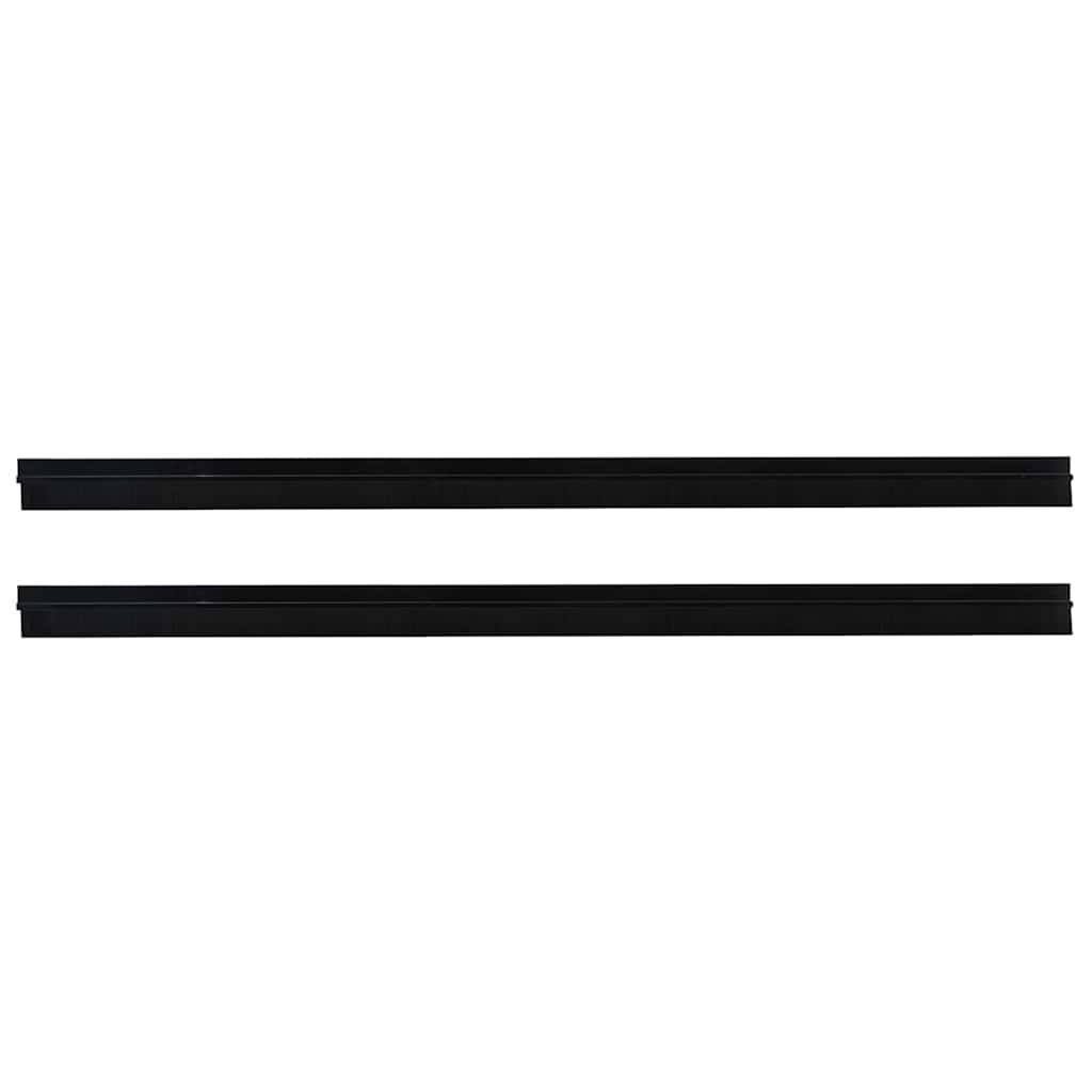 Itsekiinnittyvät Oven Harjatiivisteet 2 Pcs Musta 100 Cm