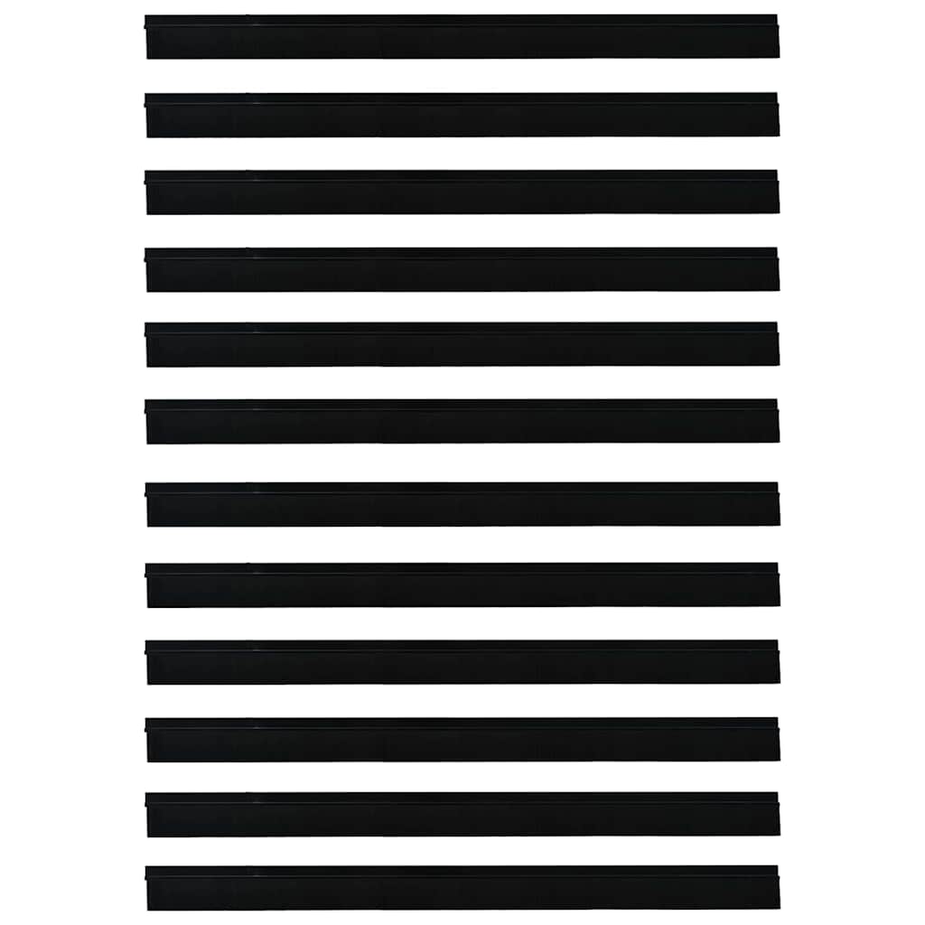 Itsekiinnittyvät Oven Harjatiivisteet 12 Pcs Musta 100 Cm