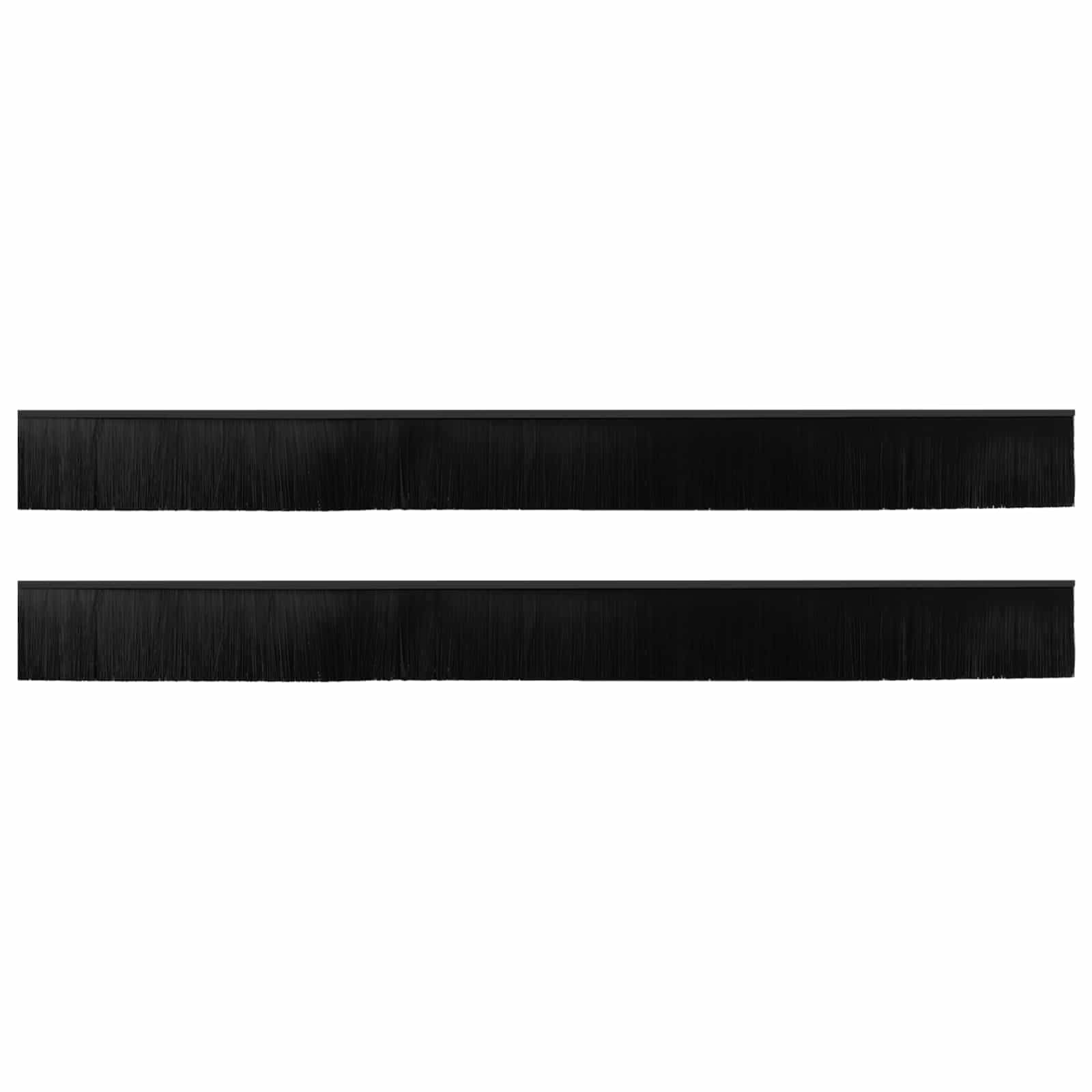 Itsekiinnittyvät Oven Harjatiivisteet 2 Pcs Musta 100 Cm