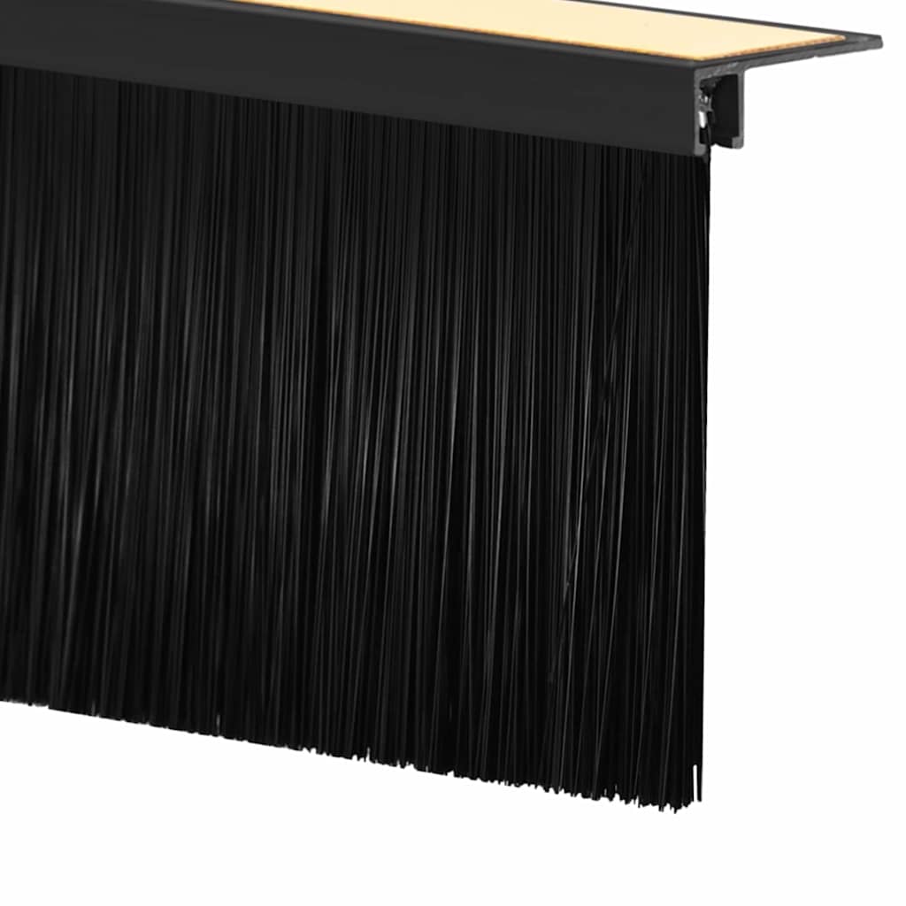 Itsekiinnittyvät Oven Harjatiivisteet 6 Pcs Musta 100 Cm