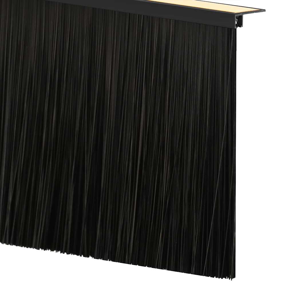 Itsekiinnittyvät Oven Harjatiivisteet 12 Pcs Musta 100 Cm