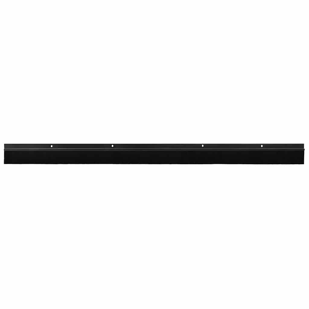 Kierteellinen Oven Harjasulku 2 Pcs Musta 100 Cm Alumiiniseos