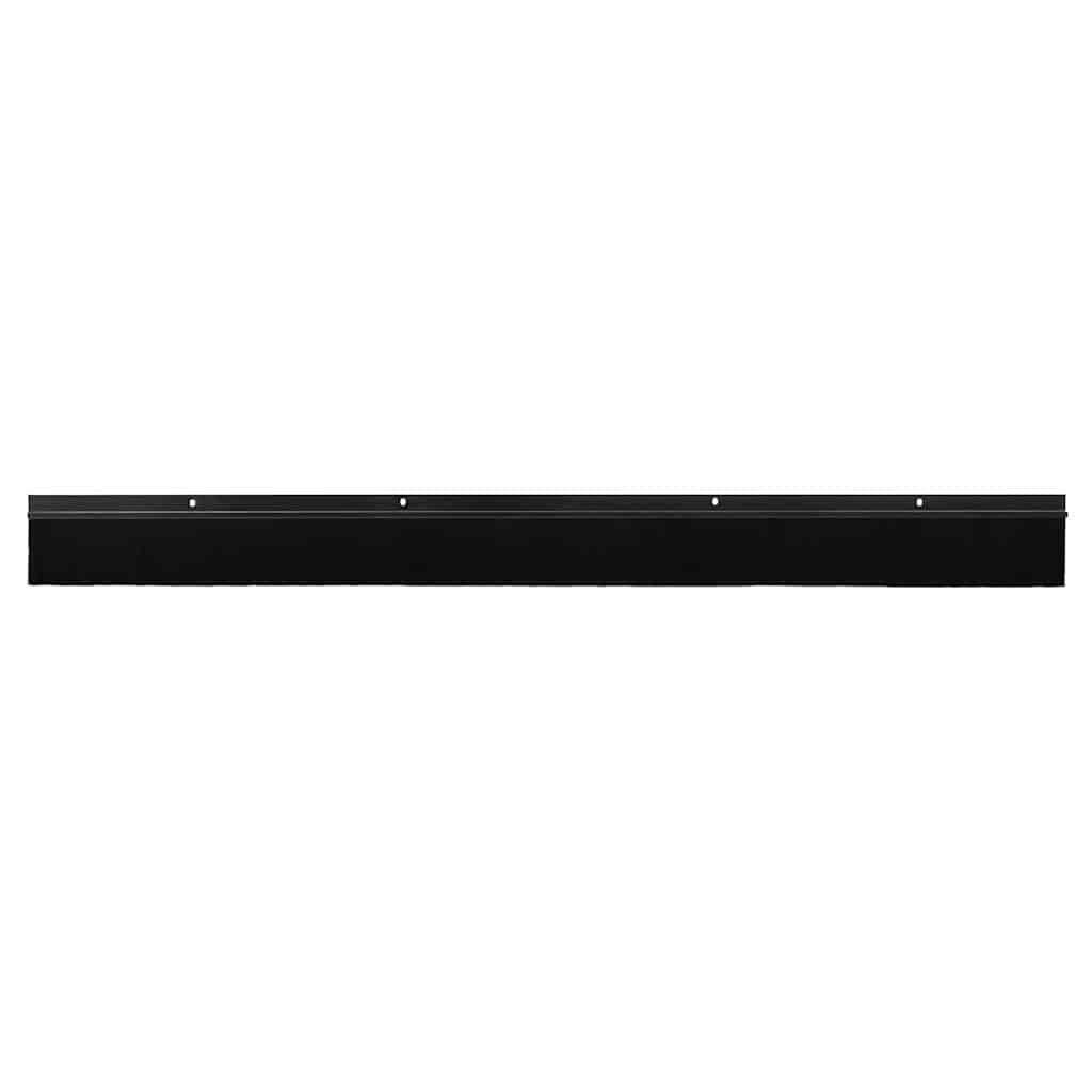 Kierteellinen Oven Harjasulku 6 Pcs Musta 100 Cm Alumiiniseos
