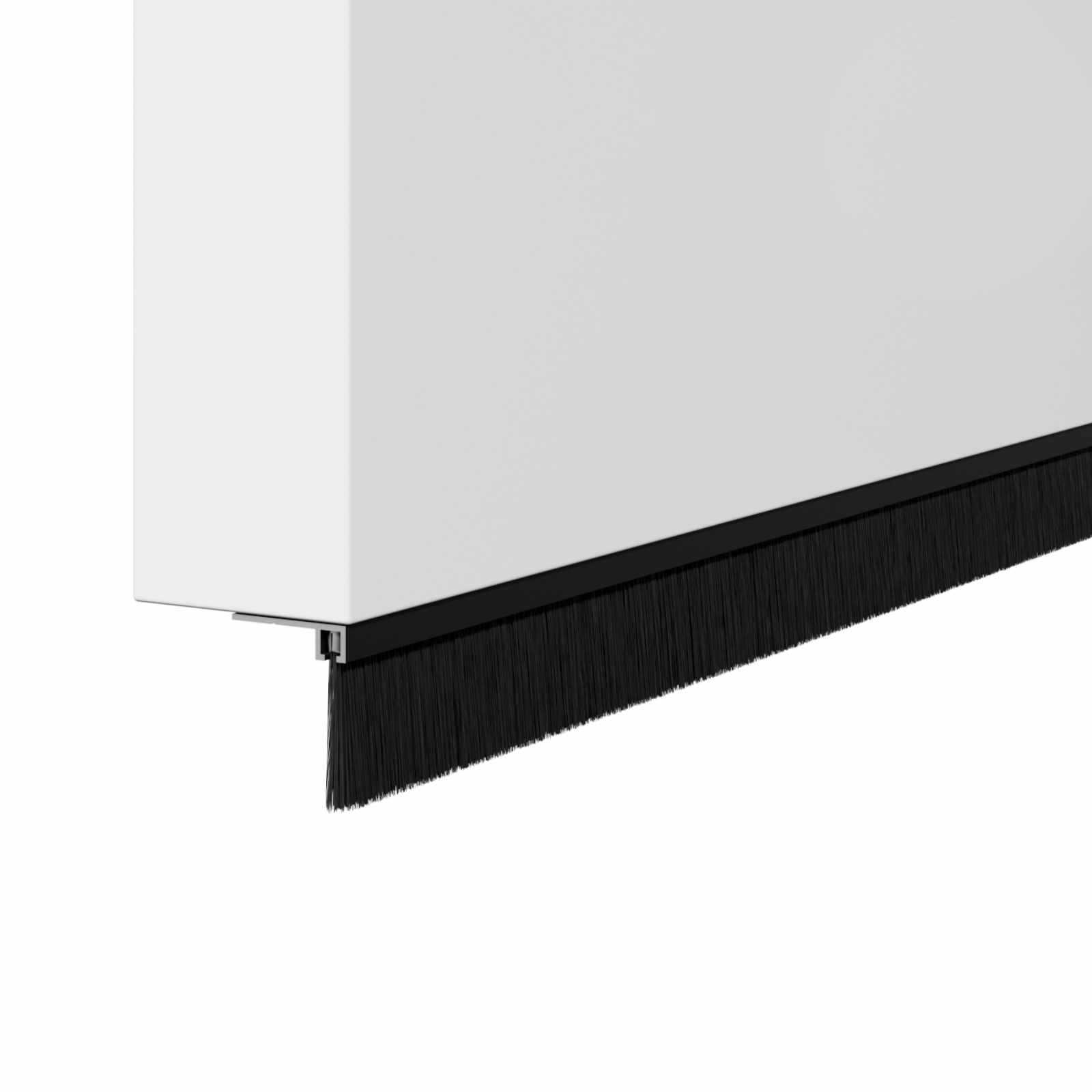 Kierteellinen Oven Harjasulku 6 Pcs Musta 100 Cm Alumiiniseos