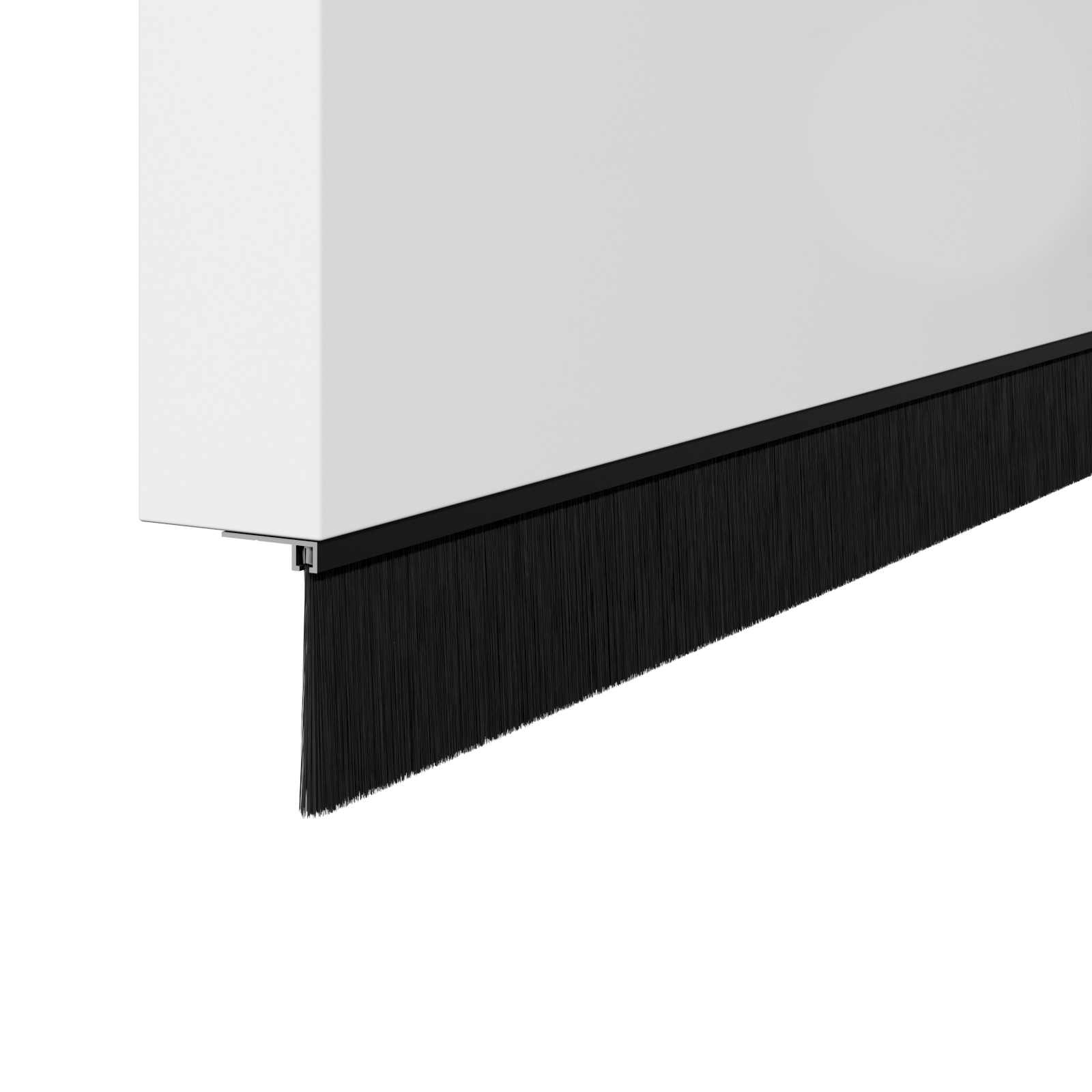 Kierteellinen Oven Harjasulku 6 Pcs Musta 100 Cm Alumiiniseos