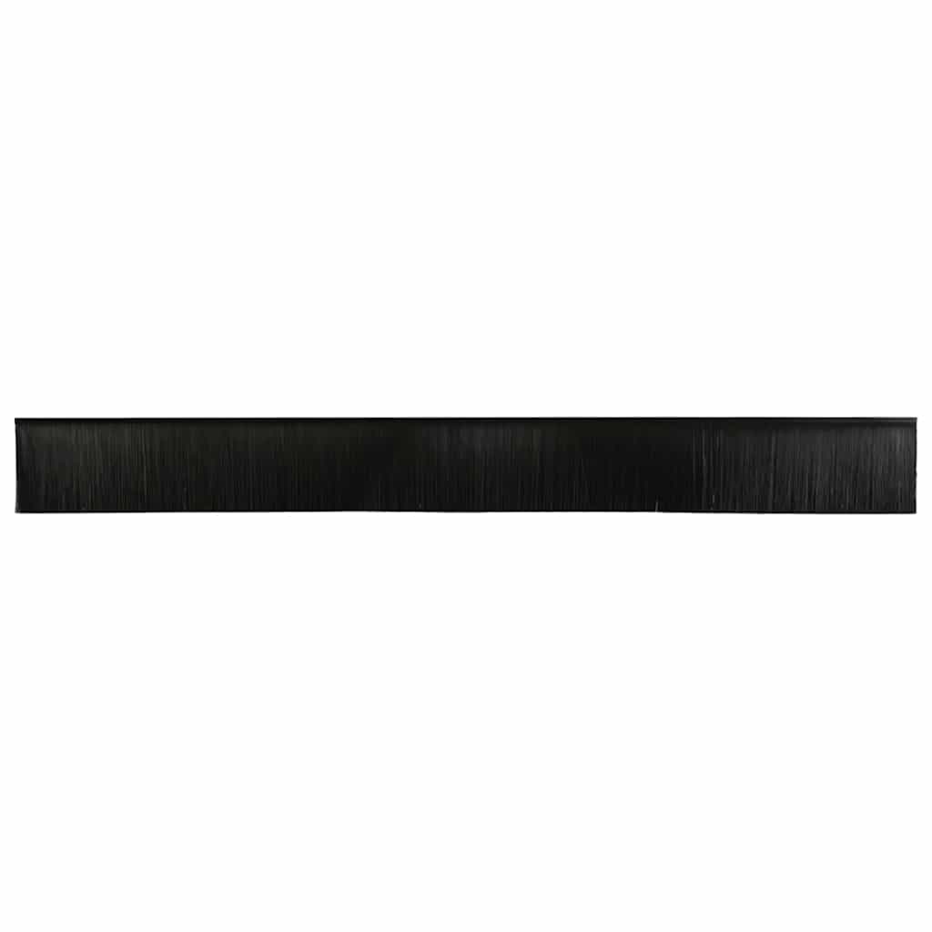 Kierteellinen Oven Harjasulku 12 Pcs Musta 100 Cm Alumiiniseos