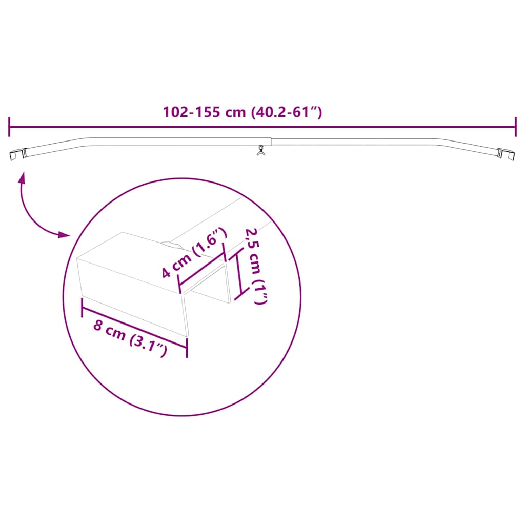 Tarvike Perävaunuille 3 Kpl Hopea 102-155 Cm Alumiini