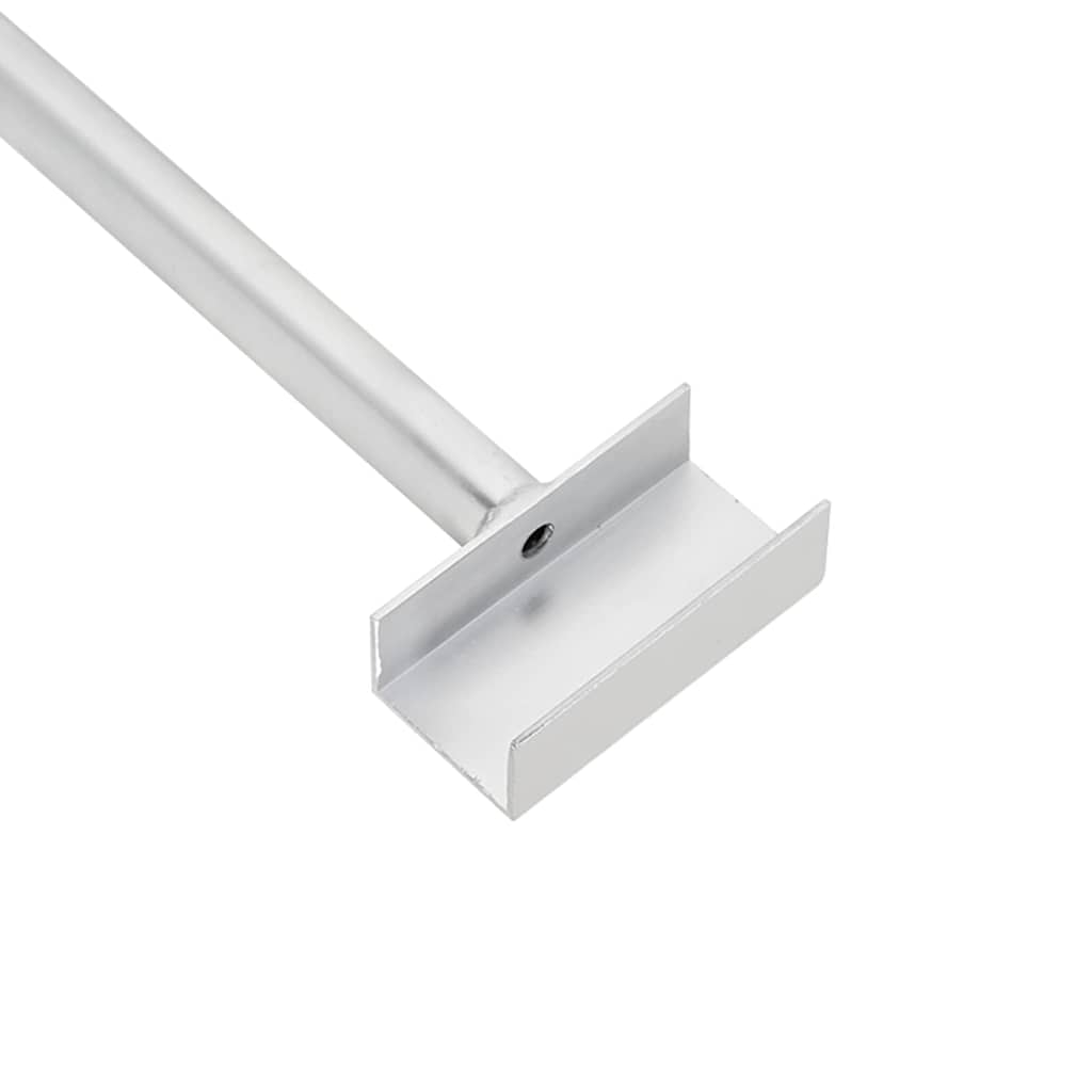 Tarvike Perävaunuille 4 Kpl Hopea 102-155 Cm Alumiini