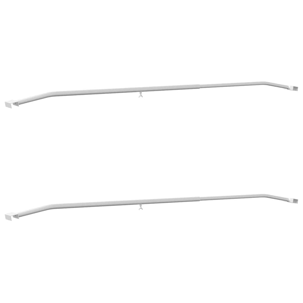 Tarvike Perävaunuille 2 Kpl Hopea 136-218 Cm Alumiini