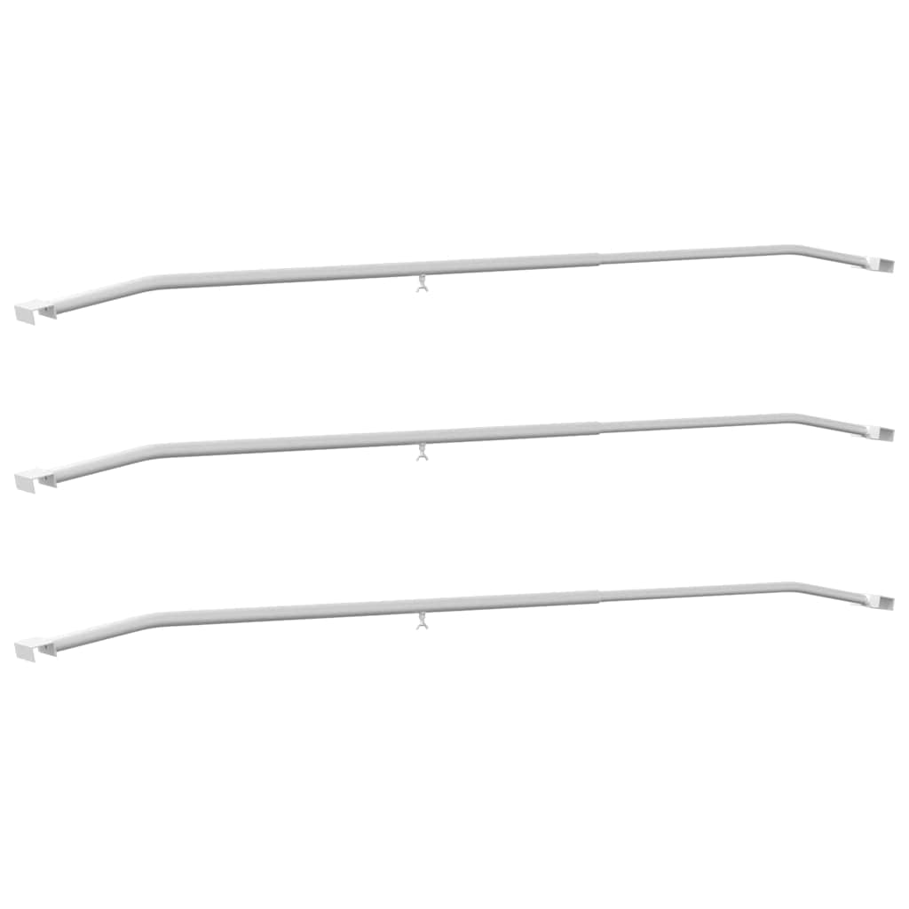 Tarvike Perävaunuille 3 Kpl Hopea 136-218 Cm Alumiini