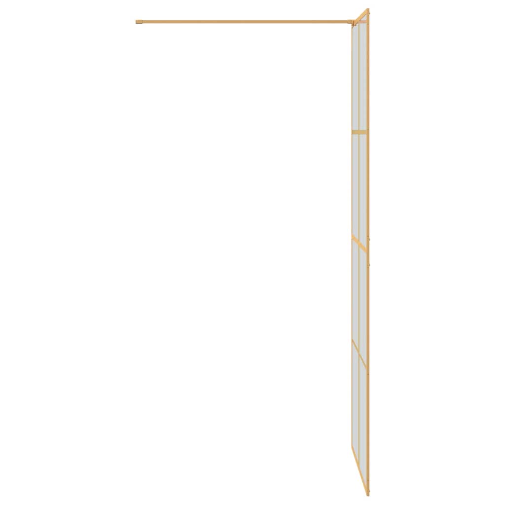 Kävelykylpyhuoneen Seinä Kulta 80 X 195 Cm Karkaistu Lasi