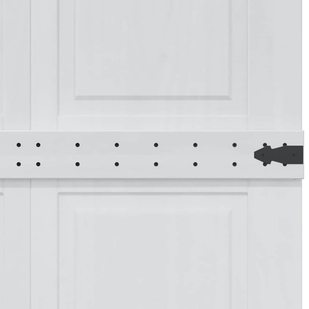Ladon Ovi Corona Valkoinen 90 X 210 Cm Täysi Mänty