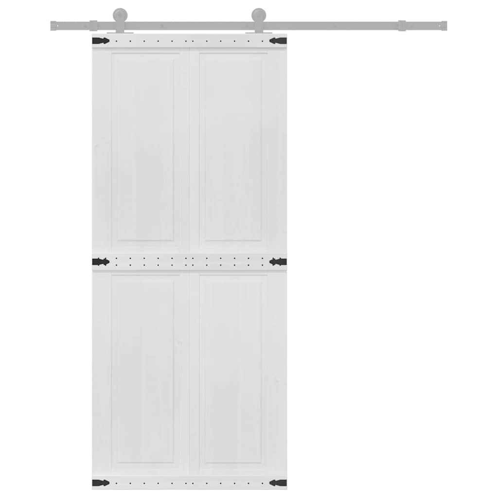 Ladon Ovi Corona Valkoinen 90 X 210 Cm Täysi Mänty