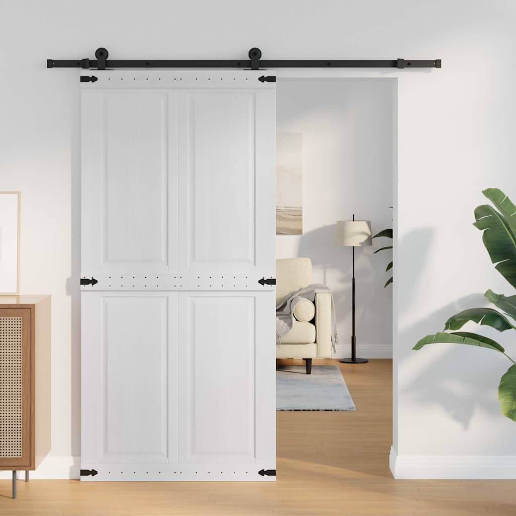 Ladon Ovi Corona Valkoinen 100 X 210 Cm Täysi Mänty
