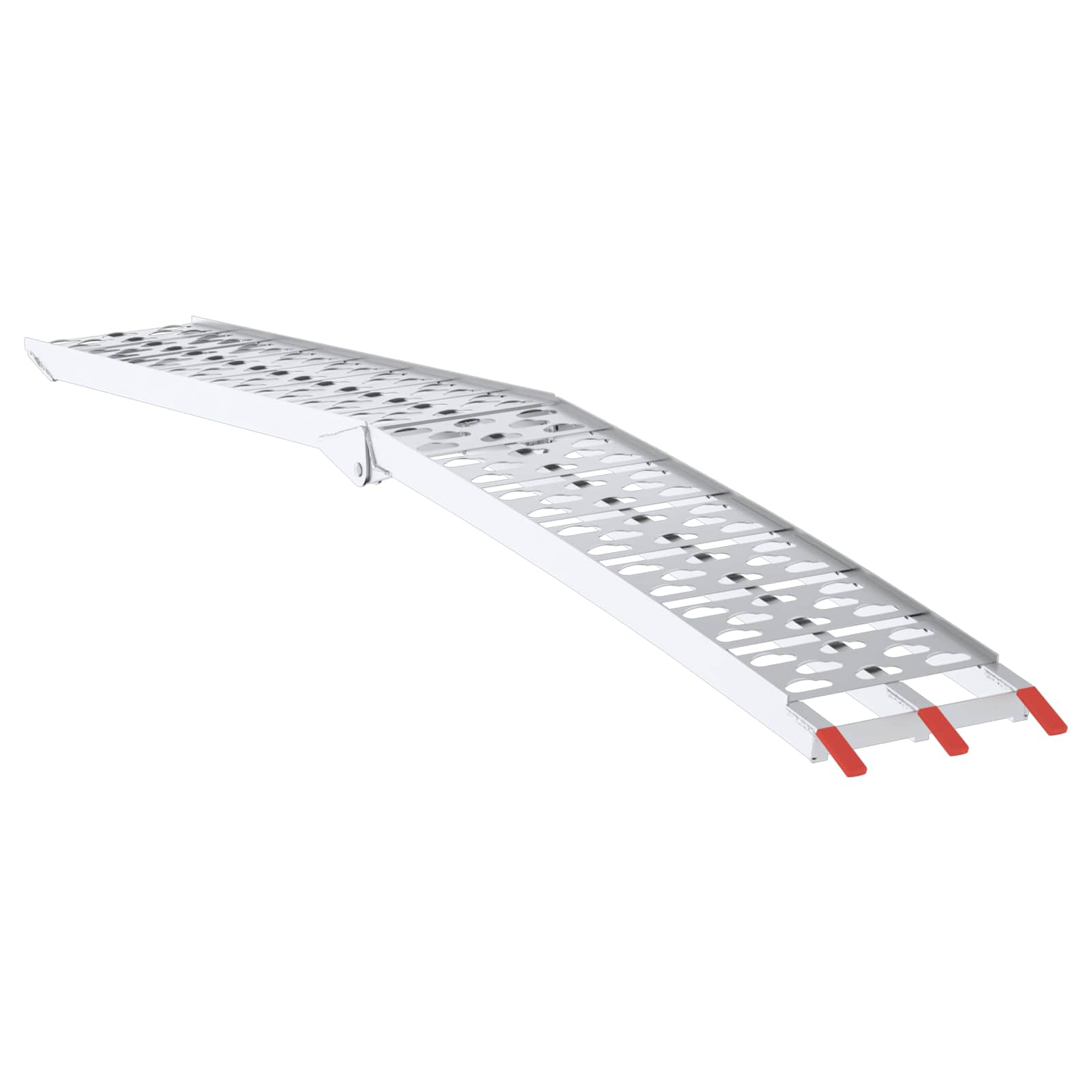 Kokoontaittuva Moottoripyöräramppu 340 Kg Per Ramp 2 Pcs Hopea