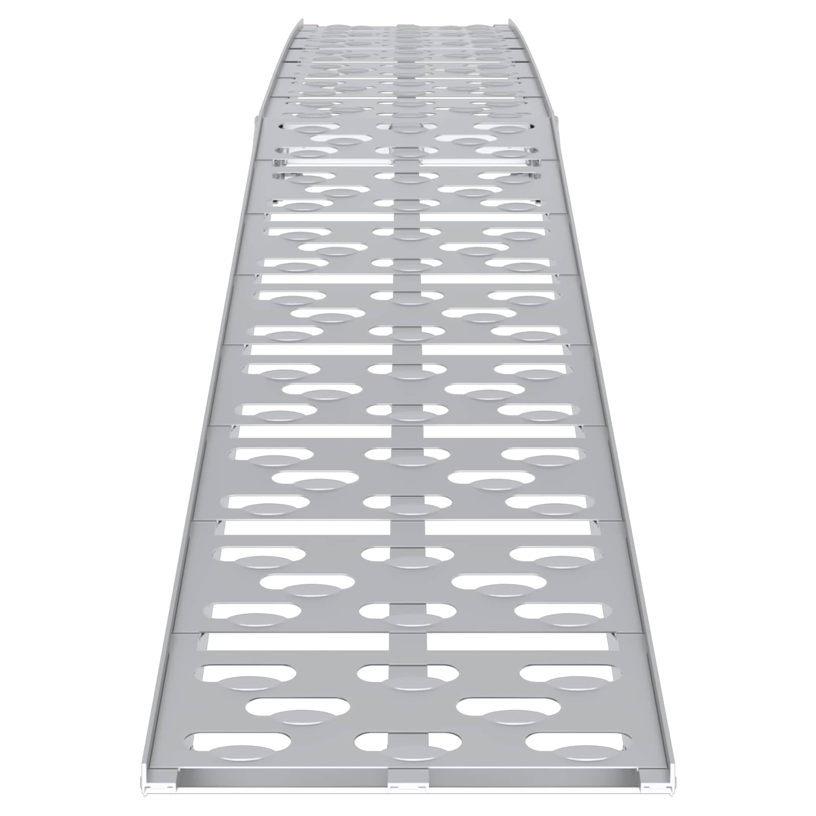Kokoontaittuva Moottoripyöräramppu 340 Kg Per Ramp 2 Pcs Hopea