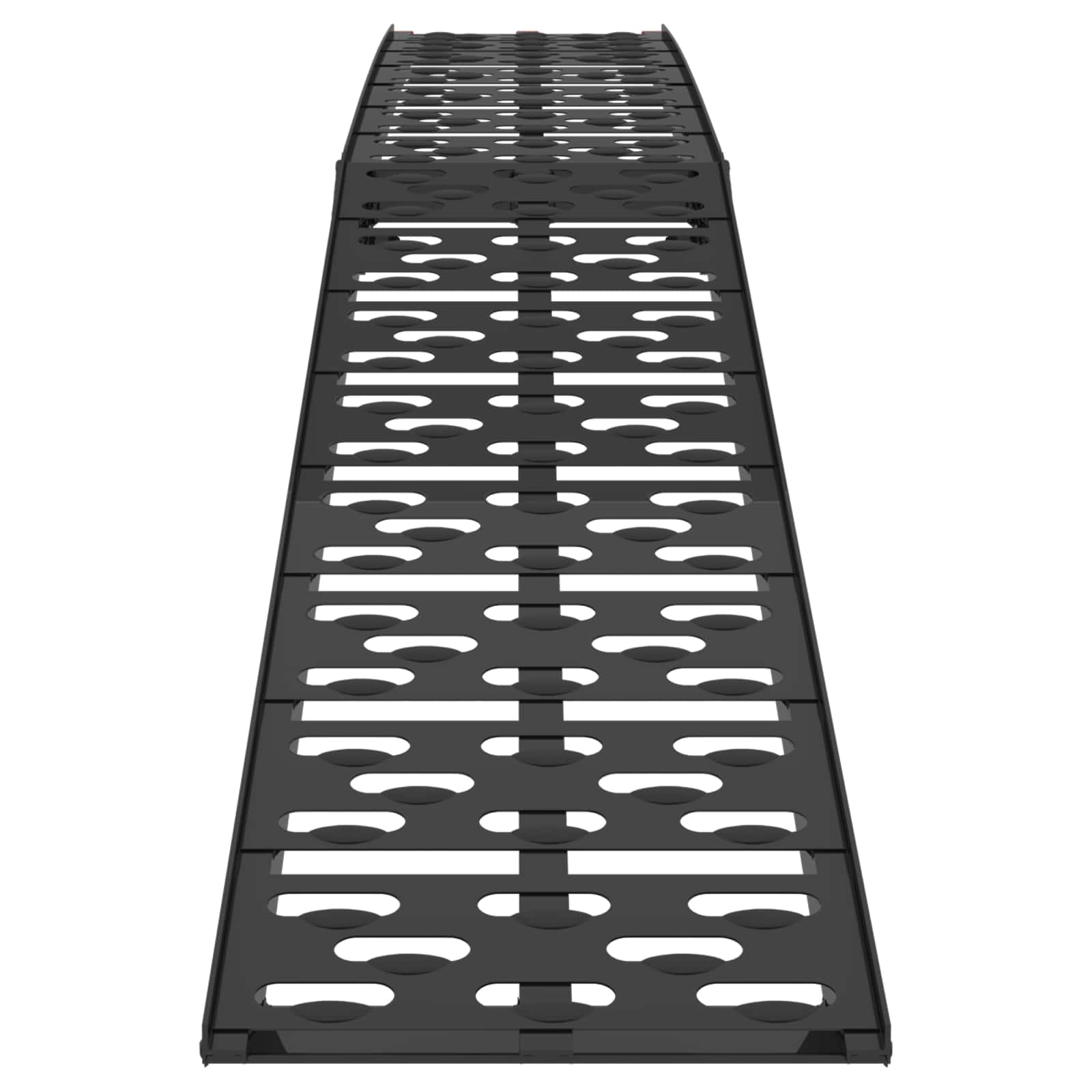 Kokoontaittuva Moottoripyöräramppu 340 Kg Per Ramp 2 Pcs Musta