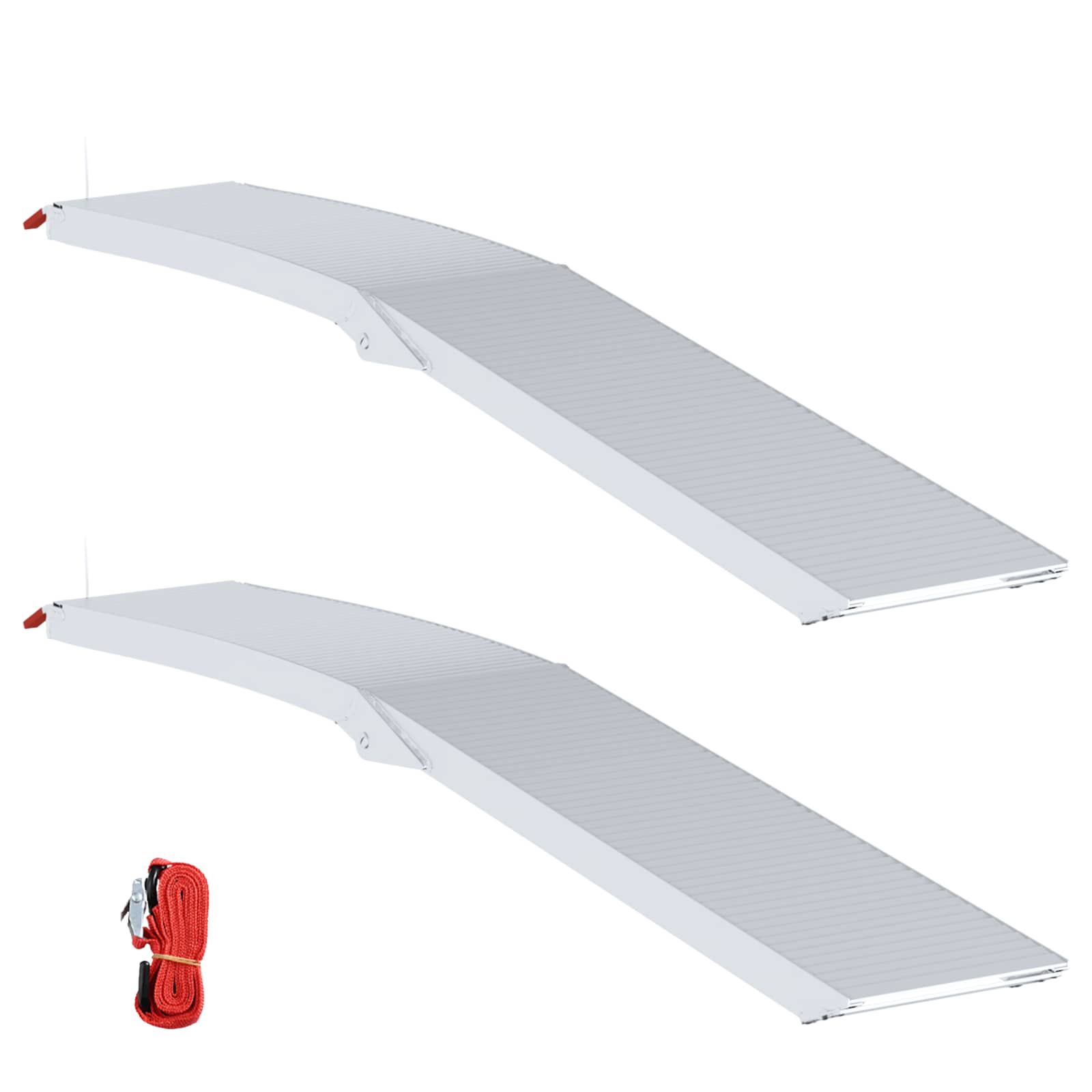 Moottoripyöräramppi 680 Kg 2 Pcs Hopea 205 X 28 X 5 Cm Alumiini