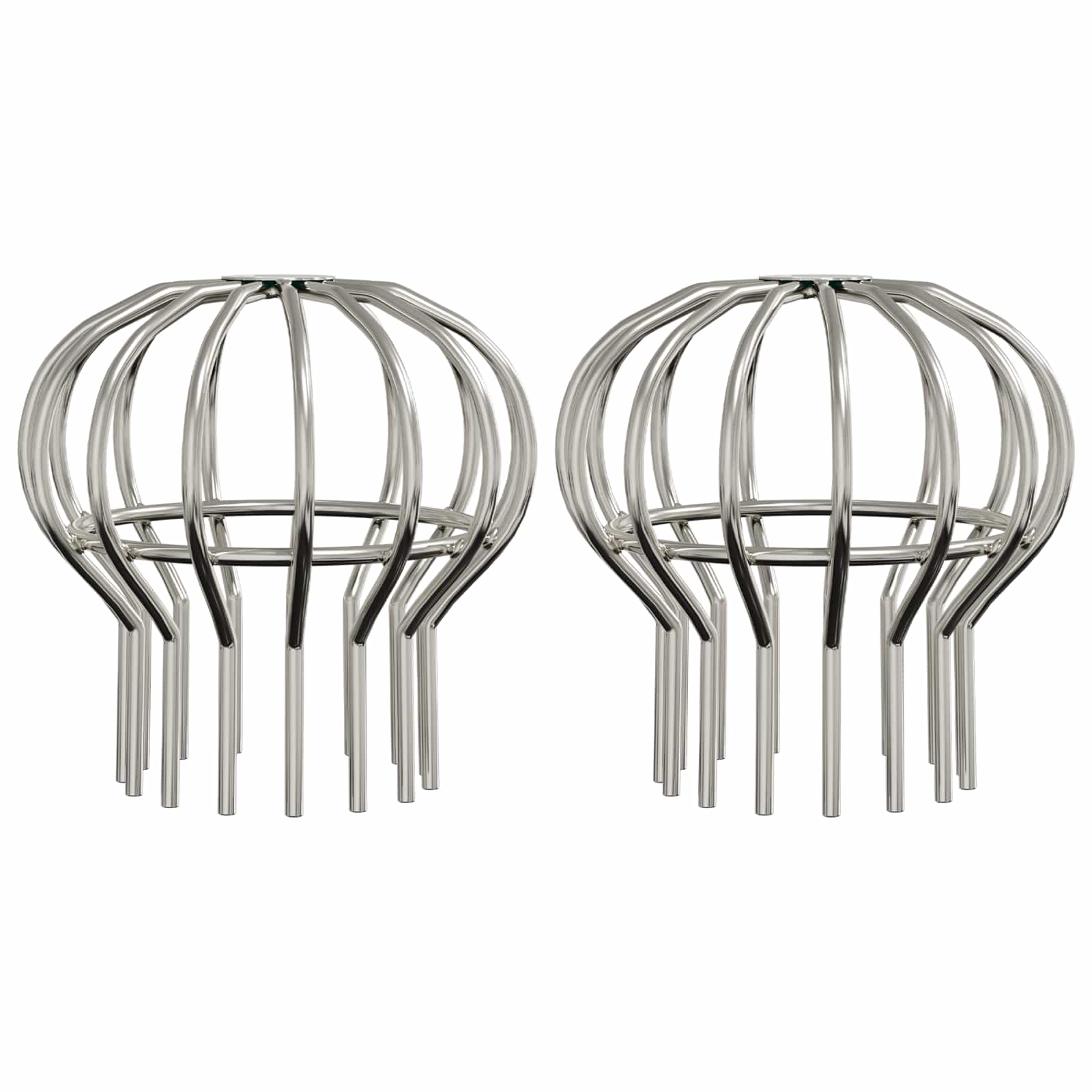 Rännin Lehden Suojus 2 Pcs Hopea 110 Mm Ruostumaton Teräs