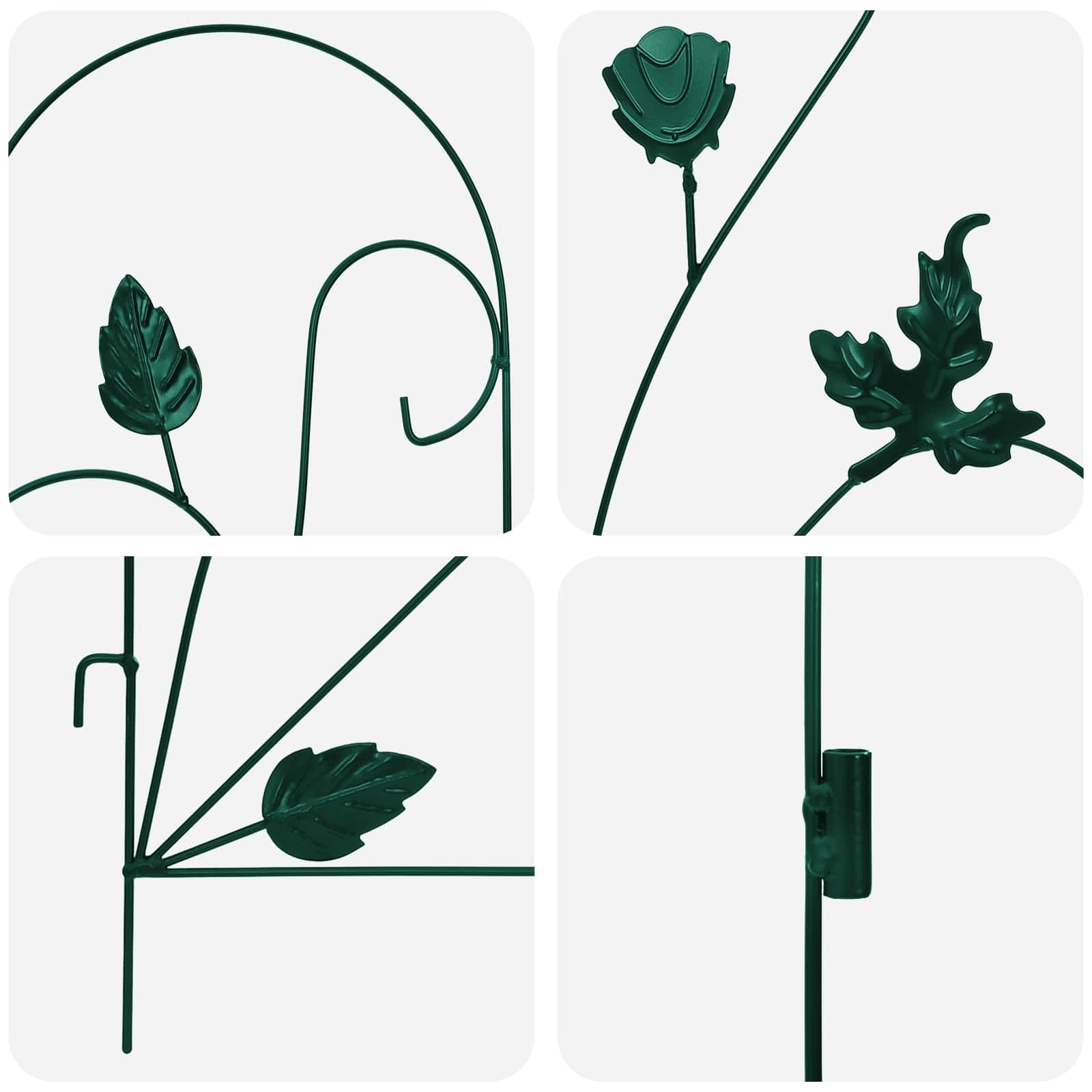 Puutarha-Aita 5 Pcs Vihreä Teräs