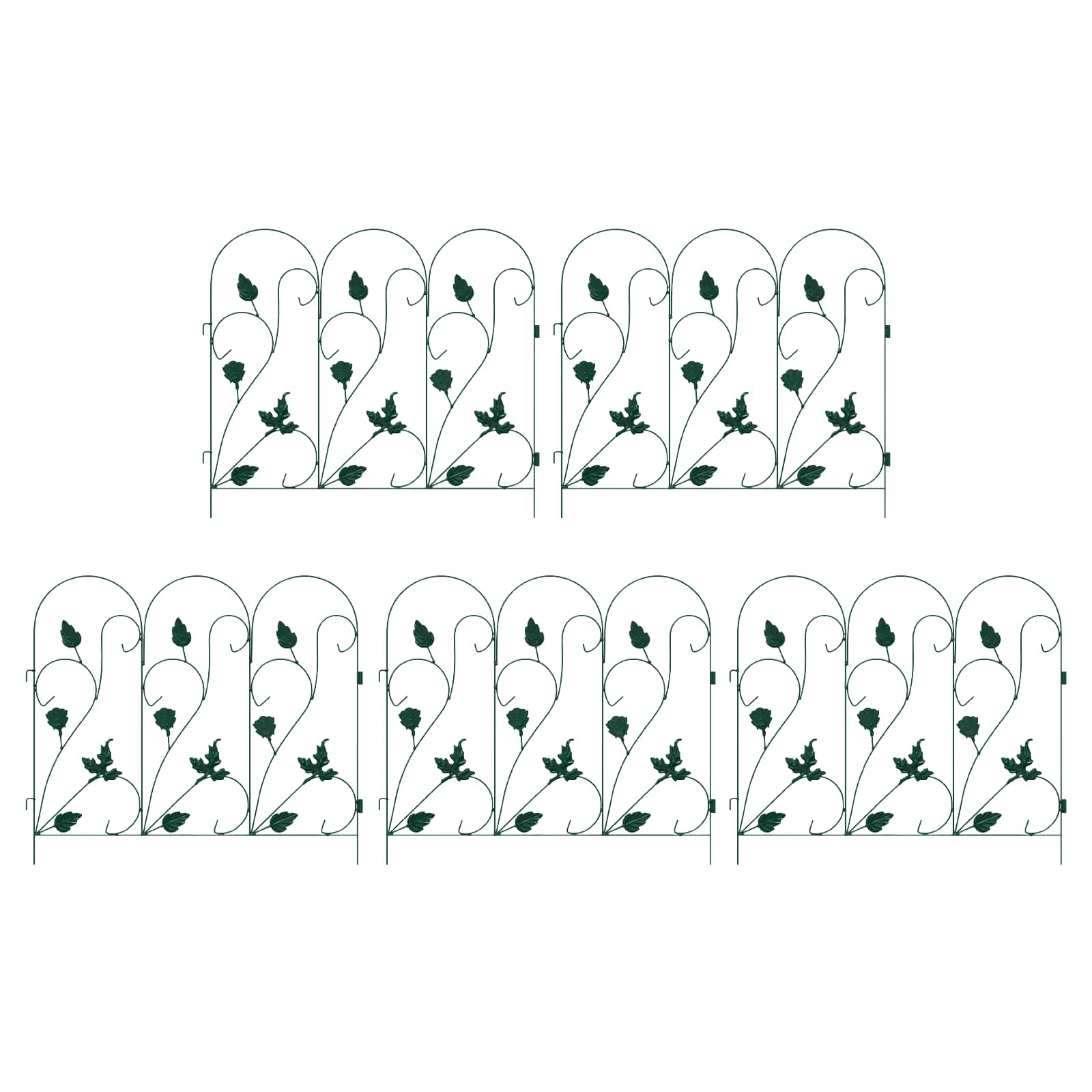 Puutarha-Aita 5 Pcs Vihreä Teräs