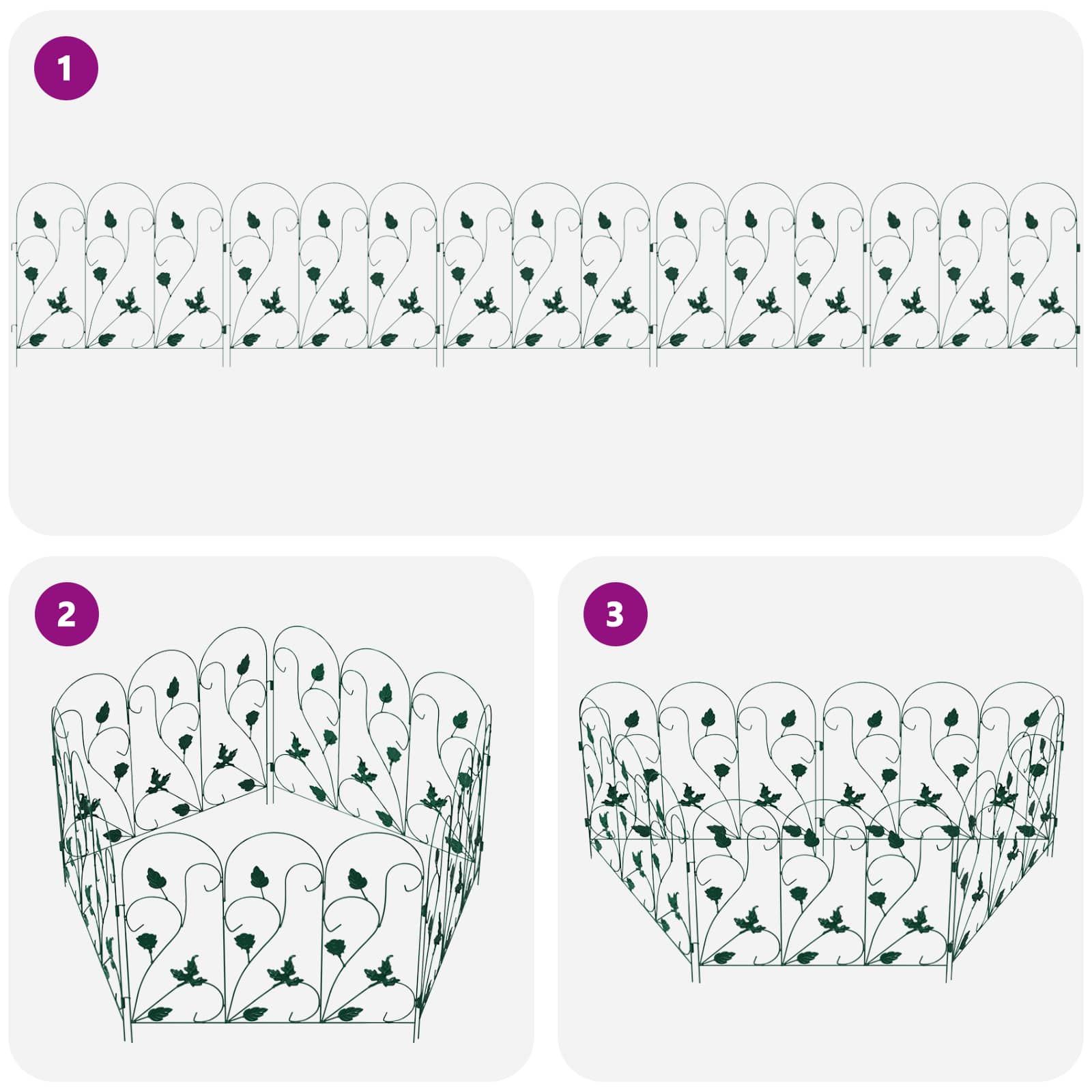 Puutarha-Aita 5 Pcs Vihreä Teräs