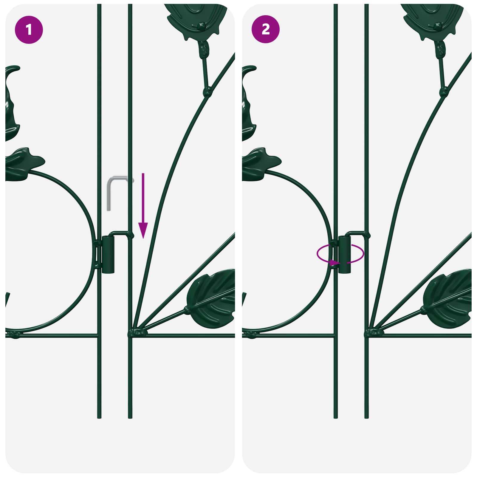 Puutarha-Aita 5 Pcs Vihreä Teräs